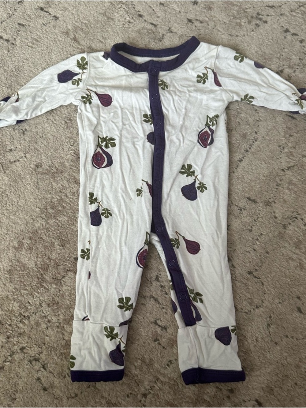 Kyte BABY Fig Long Sleeve Romper
